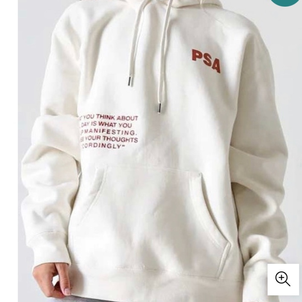 Mayfair Large White PSA Hoodie Oversized